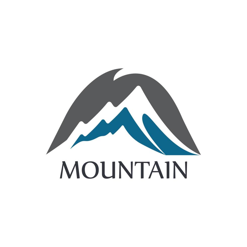 logo d'icône de montagne vecteur