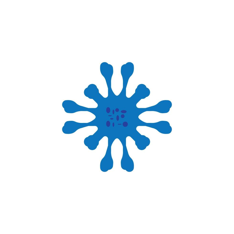 icône du virus corona. symbole d'arrière-plan d'affiche de virus corona de style simple. élément de conception de logo de marque de virus corona. impression de t-shirts contre le virus corona. vecteur pour autocollant.