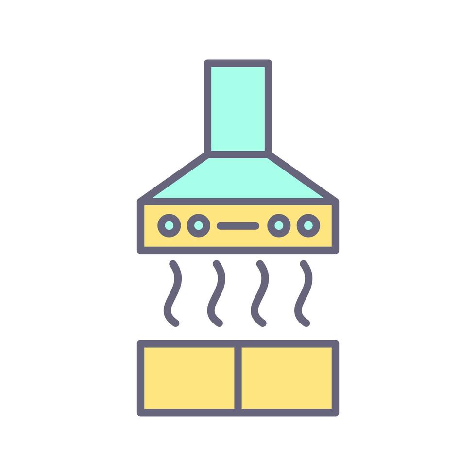 icône de vecteur de hotte aspirante