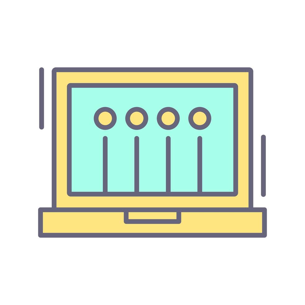 icône de vecteur d & # 39; ordinateur portable