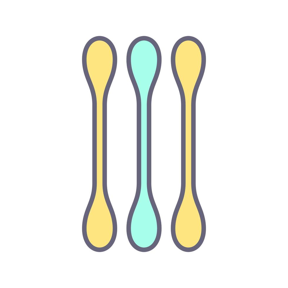 icône de vecteur de coton-tige