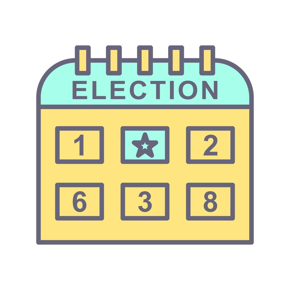 icône de vecteur de jour d'élection