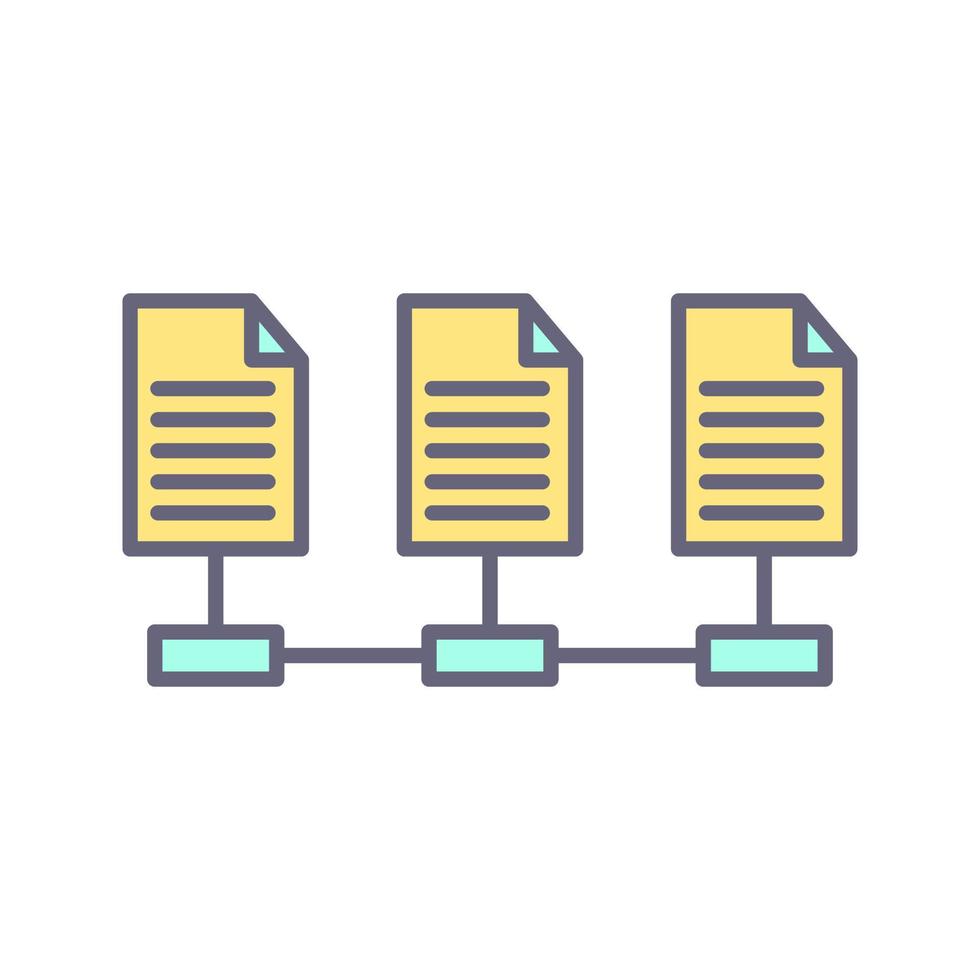 icône de vecteur de fichiers réseau