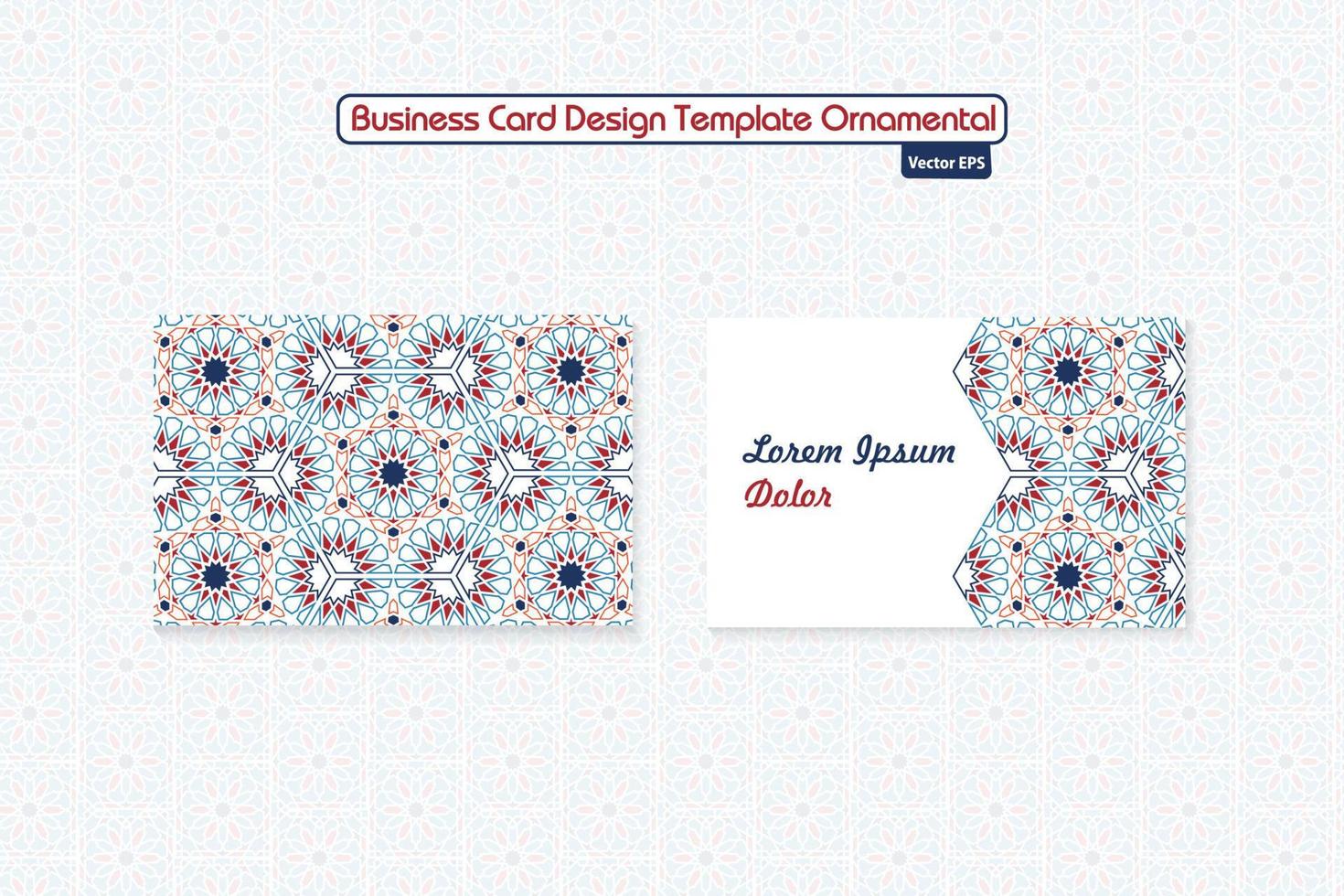 motifs décoratifs géométriques islamiques, collection d'arrière-plan, cartes de visite islamiques. image vectorielle. vecteur