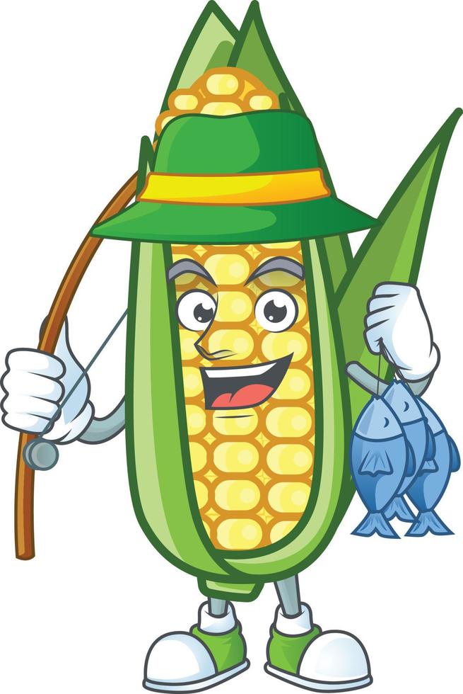 vecteur de maïs sucré de dessin animé