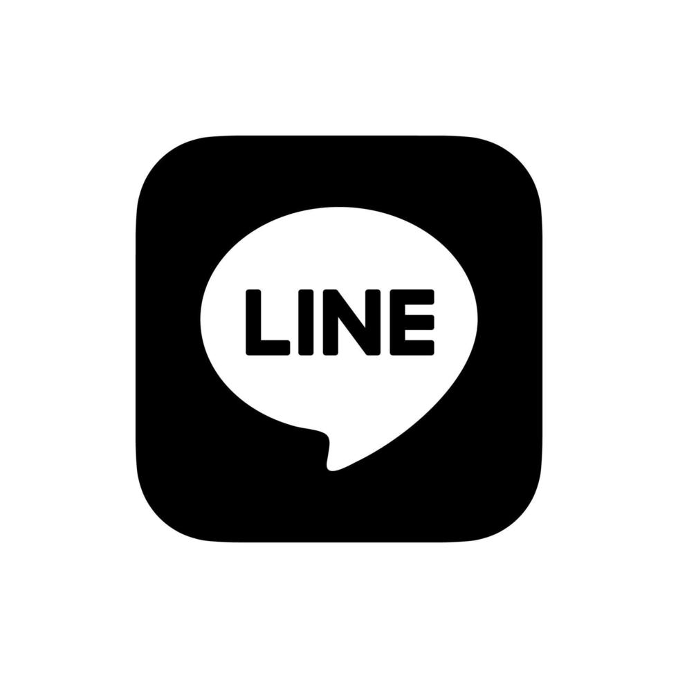 logo de l'application de ligne, symbole de l'application de ligne, vecteur gratuit d'icône de ligne