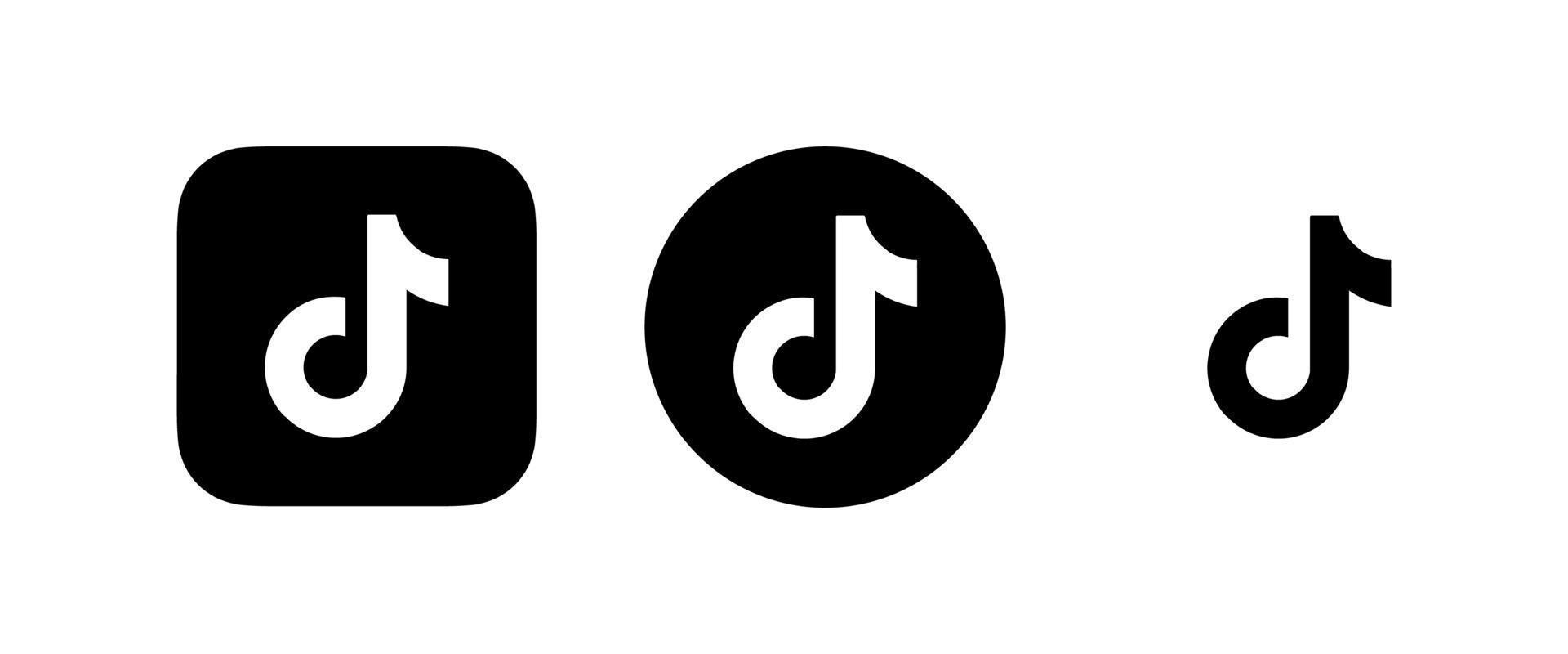vecteur de logo tiktok, symbole tiktok, vecteur gratuit d'icône tiktok
