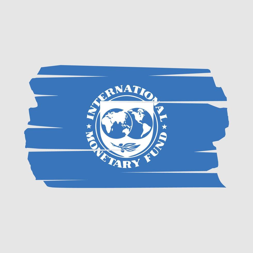 pinceau drapeau du FMI vecteur
