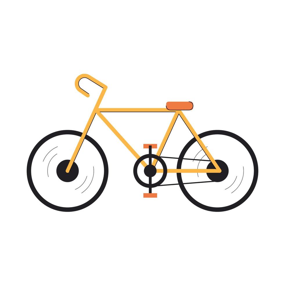 vélo simple illustration vectorielle isolé vecteur