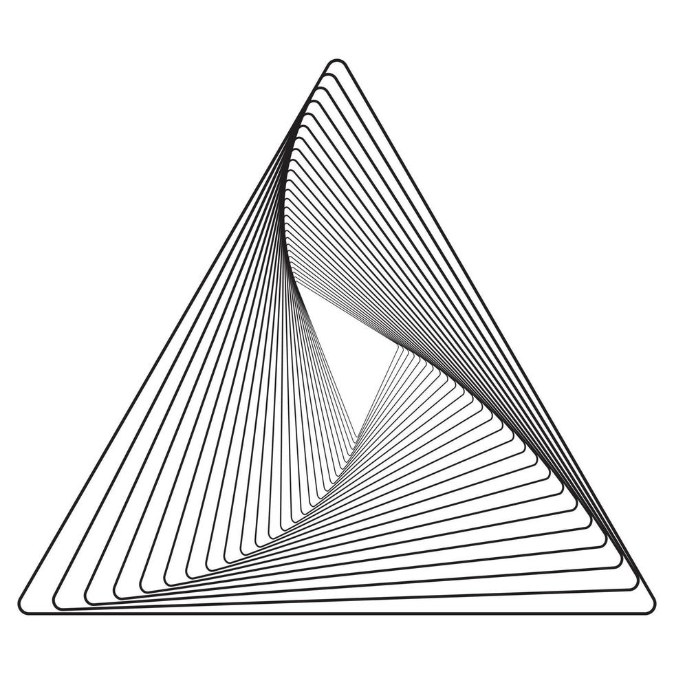 chevauchement de triangle abstrait vecteur