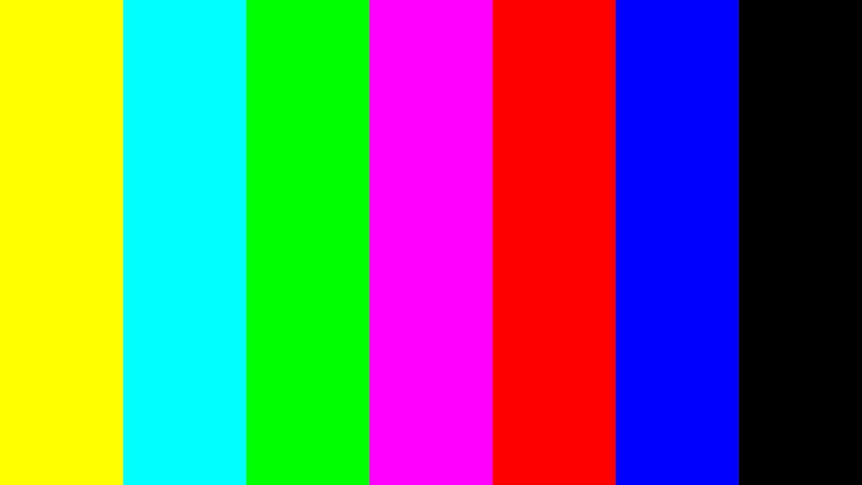 mire de test de télévision à barres de couleur vecteur