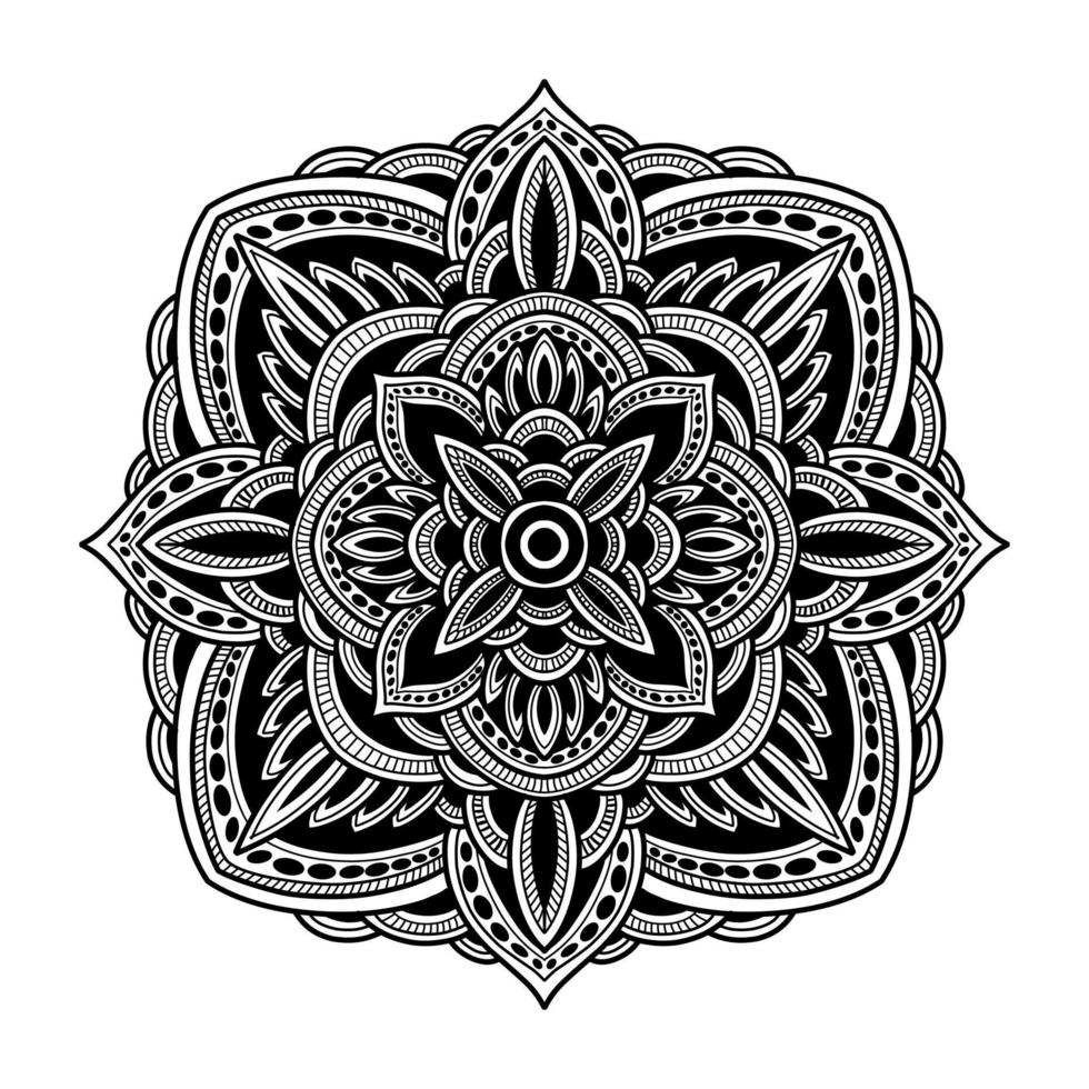 dessins de tatouage de mandala de vecteur