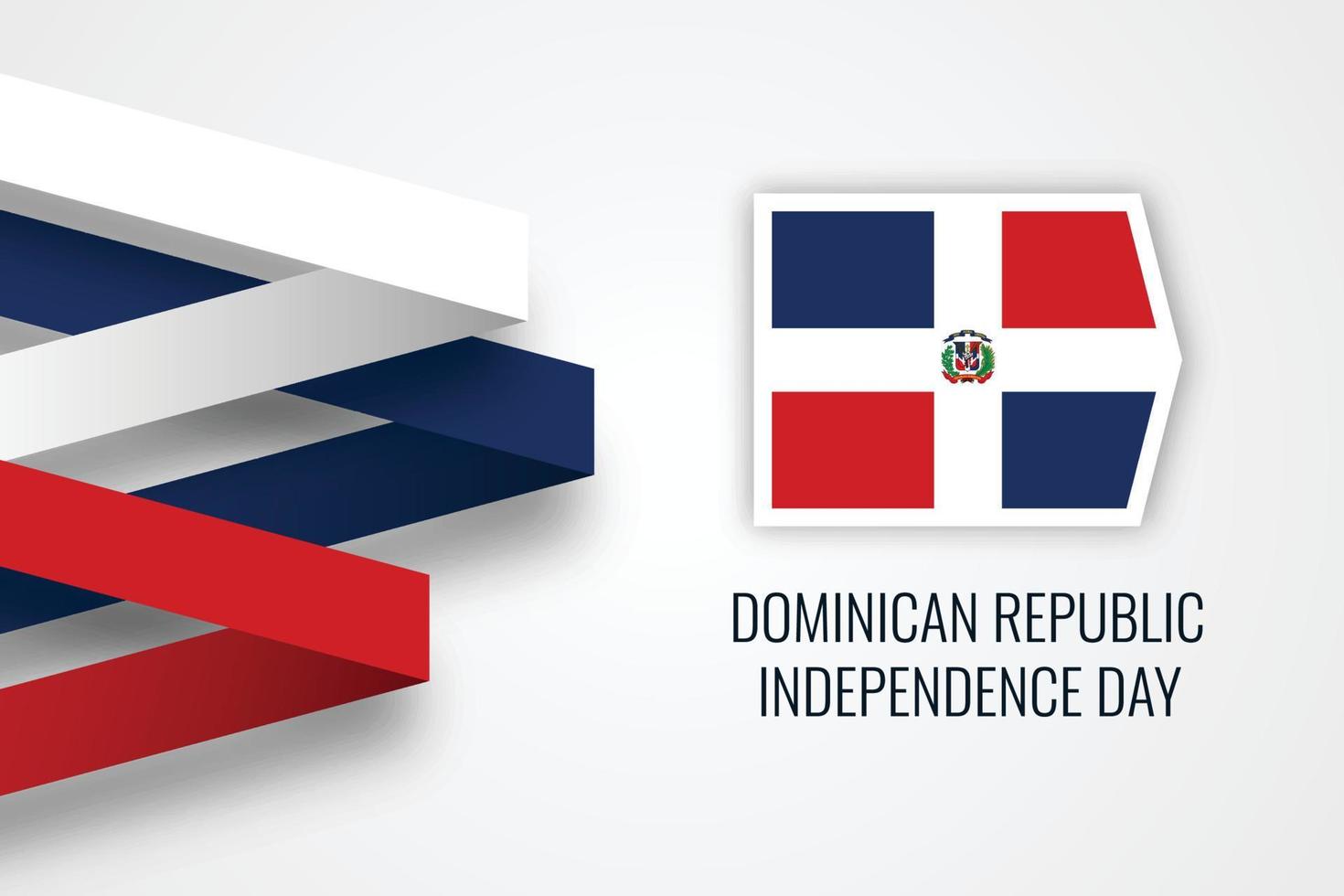 fête de l'indépendance de la république dominicaine vecteur