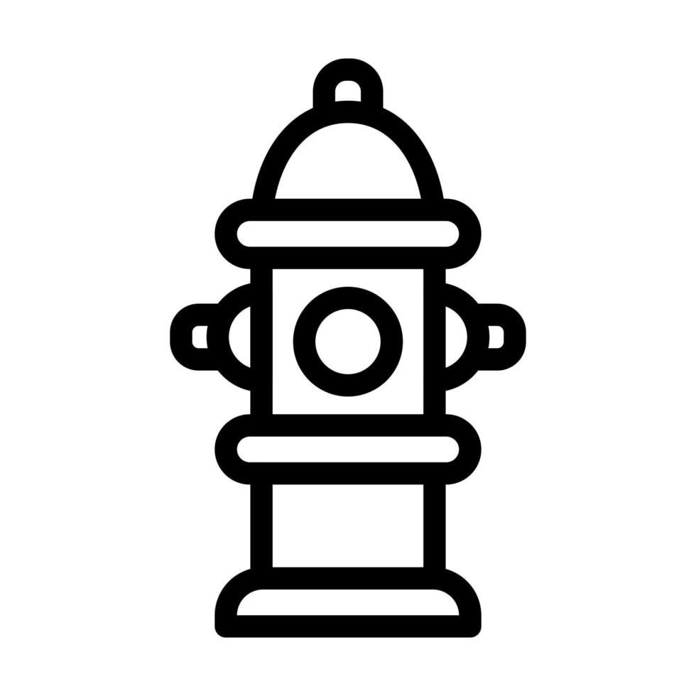 conception d'icône de bouche d'incendie vecteur