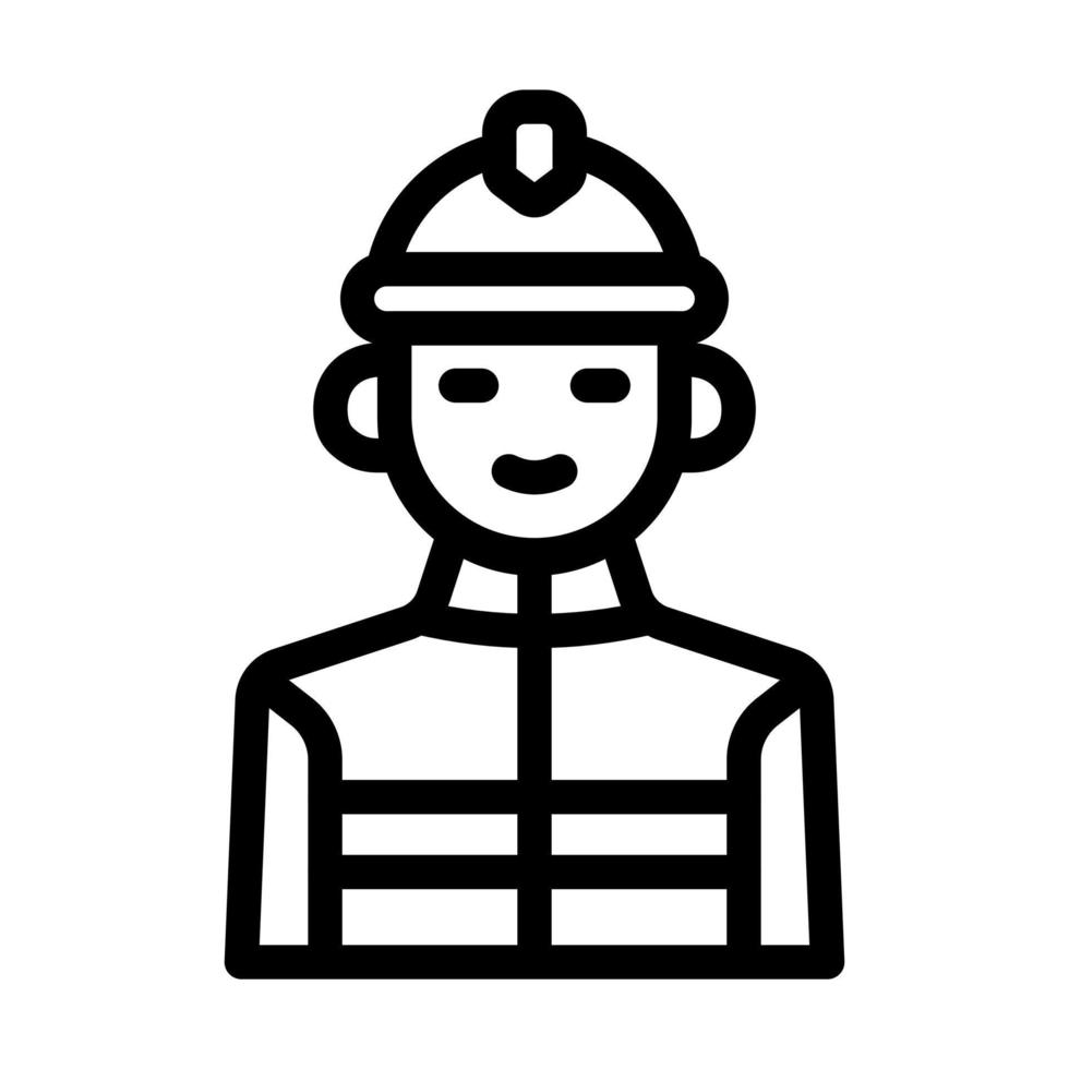 conception d'icône de pompier vecteur