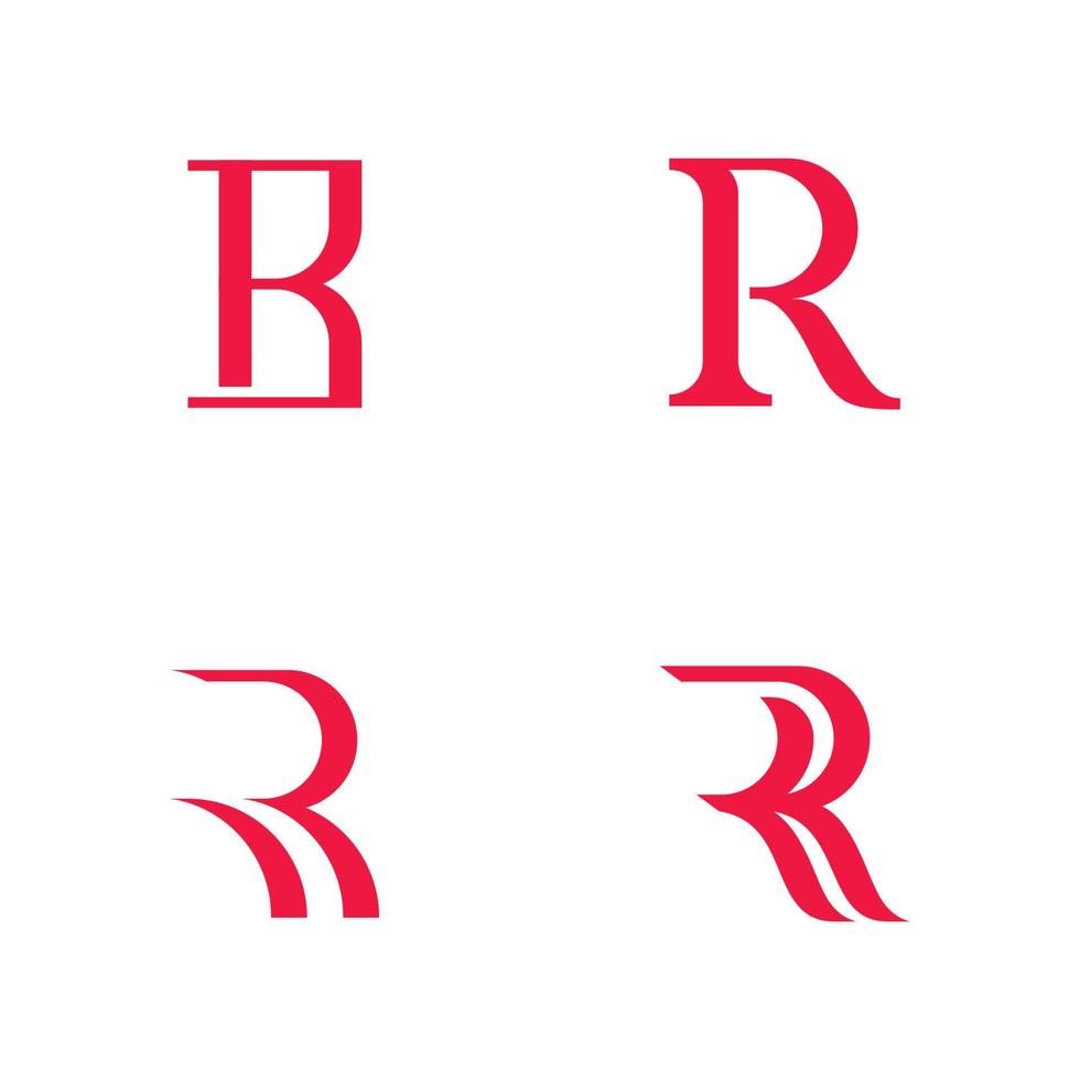 modèle de logo de conception de logo lettre r, symbole vectoriel du logo r créatif