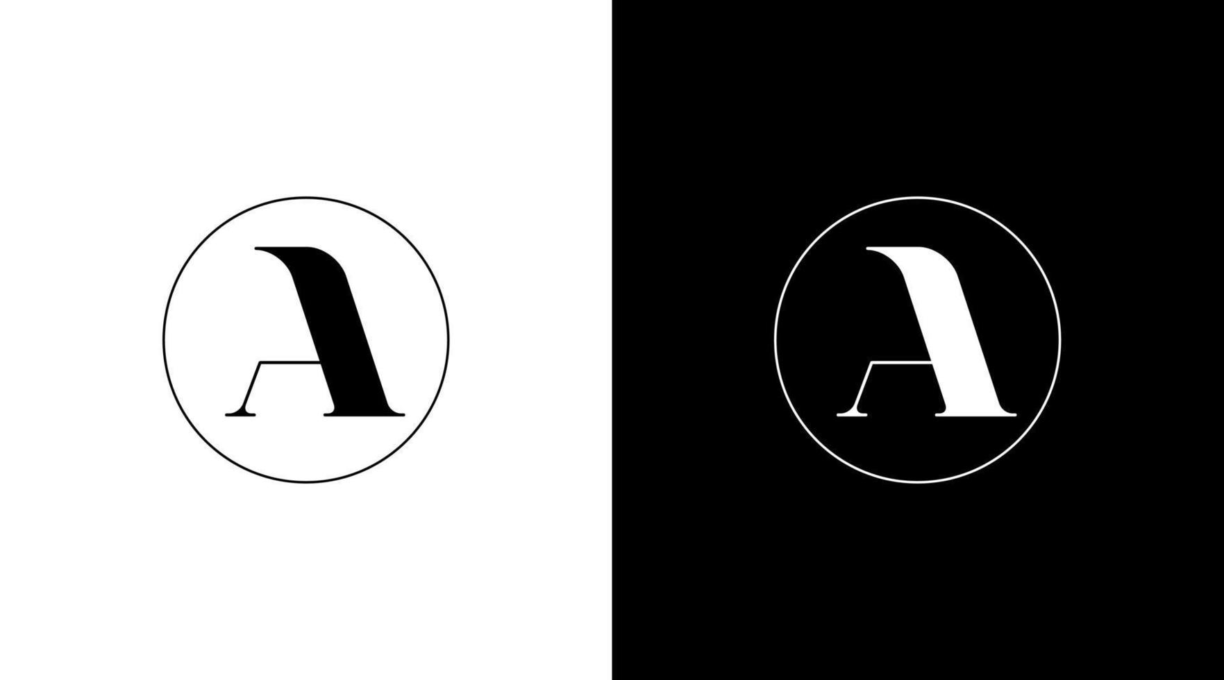 une lettre vecteur logo mode monogramme initial noir et blanc icône illustration style conceptions modèles