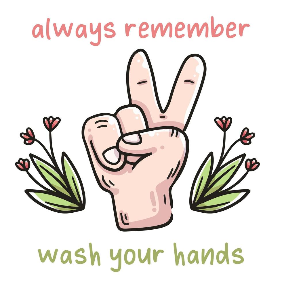 se laver les mains avec une illustration de savon vecteur