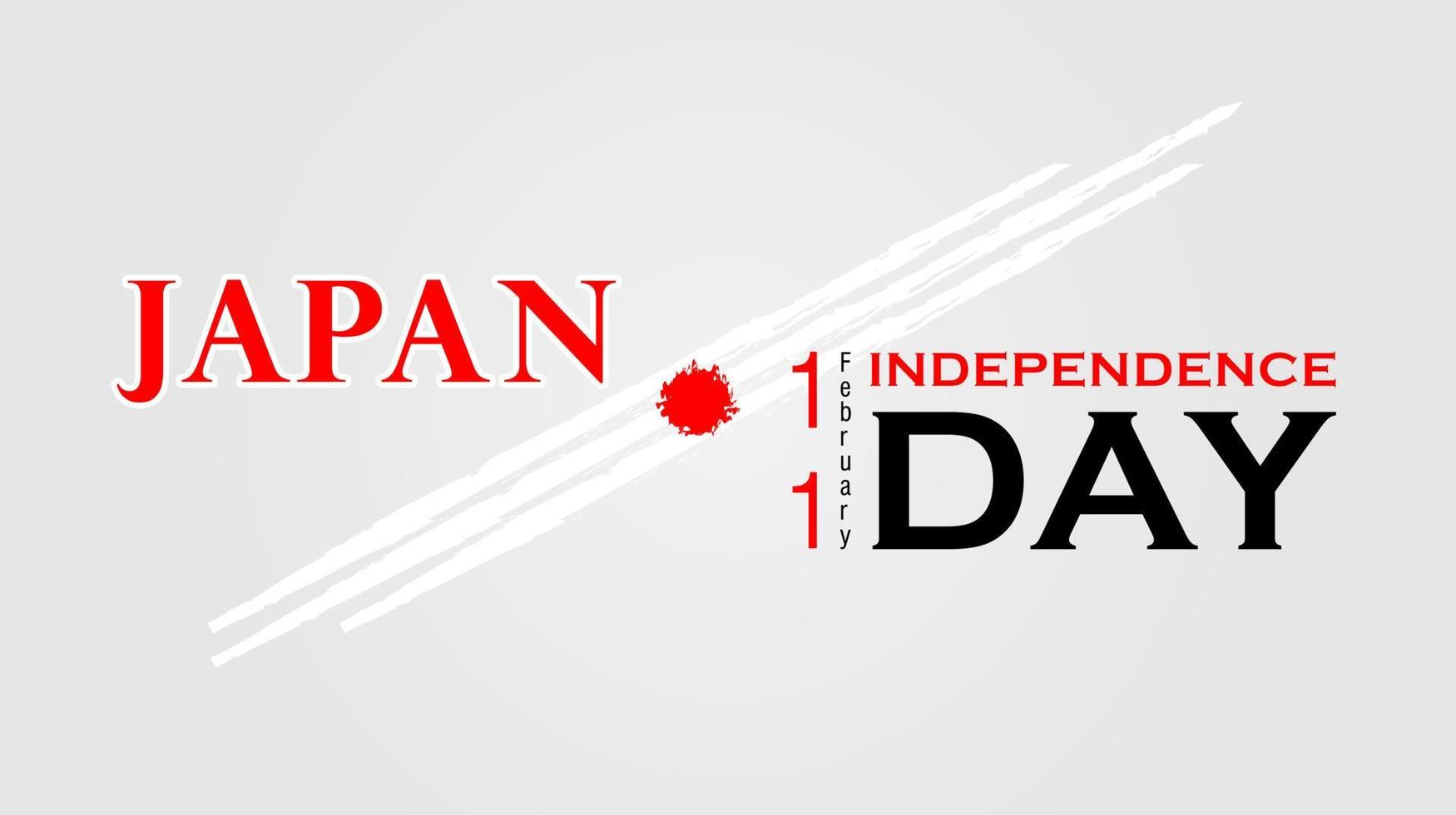 fond de célébration de la fête de l'indépendance du japon. conception de vecteur. vecteur