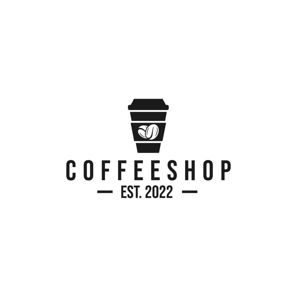 vecteur de conception de logo de café