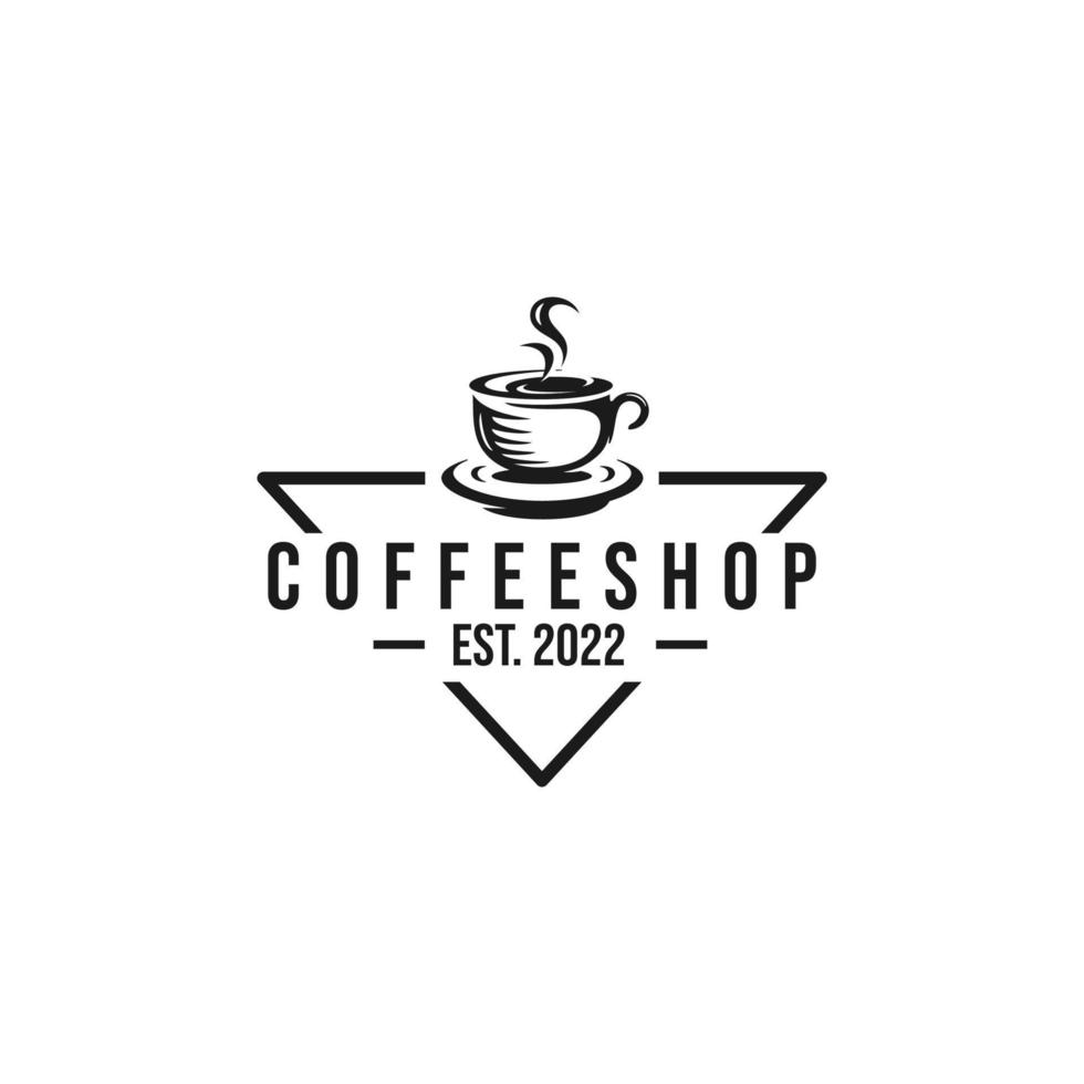 vecteur de conception de logo de café