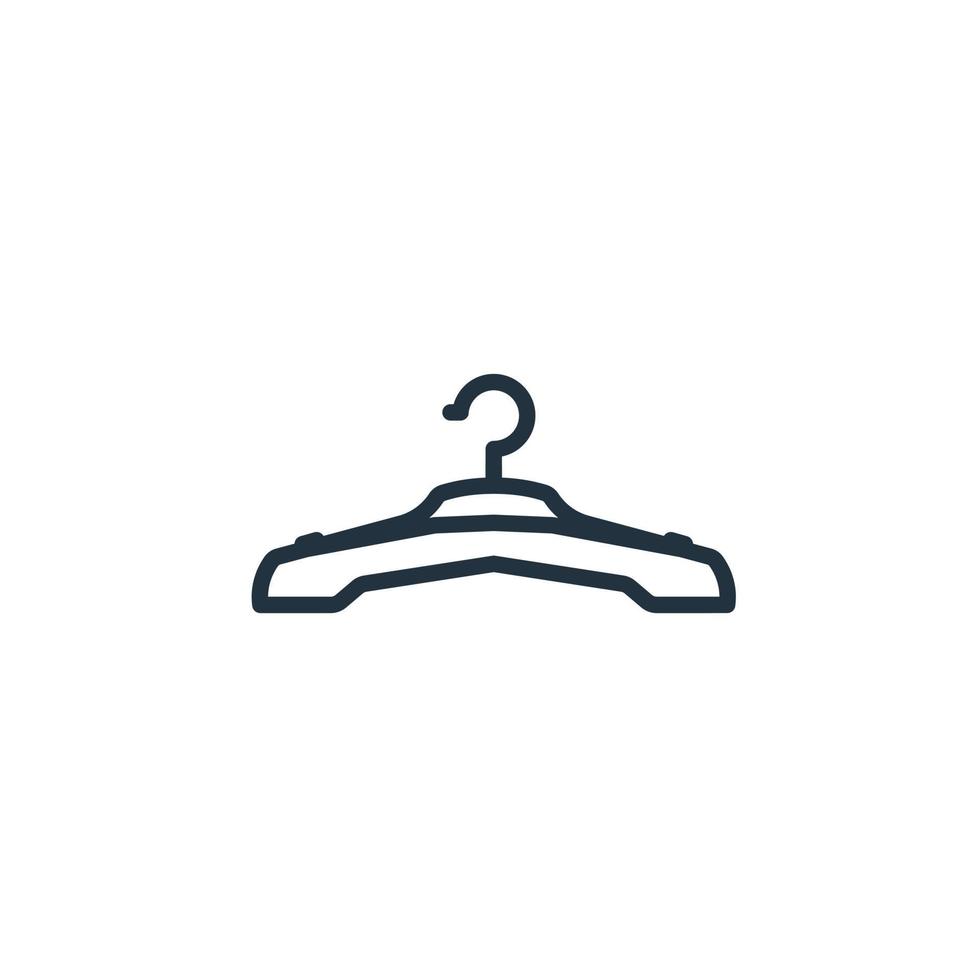 vecteur d'icône de cintre isolé sur fond blanc pour la conception de votre application web et mobile, concept de logo de cintre.