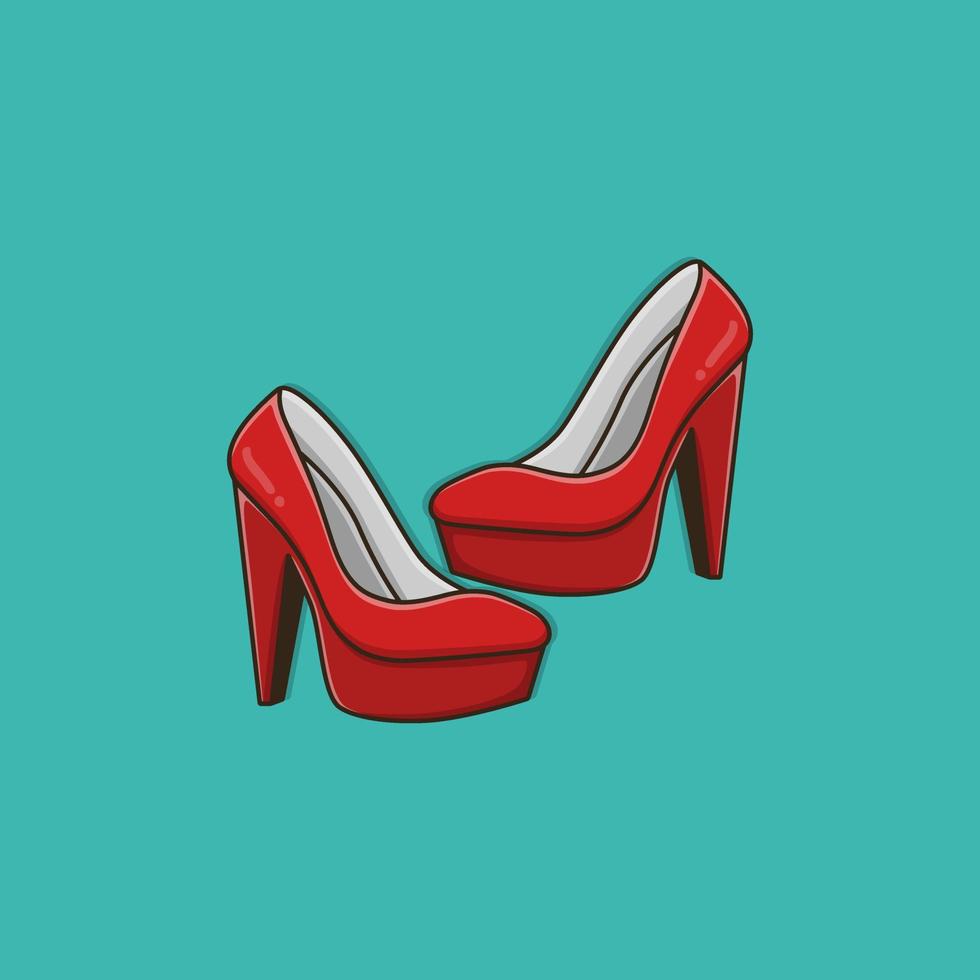 illustration vectorielle de talons pour femmes vecteur