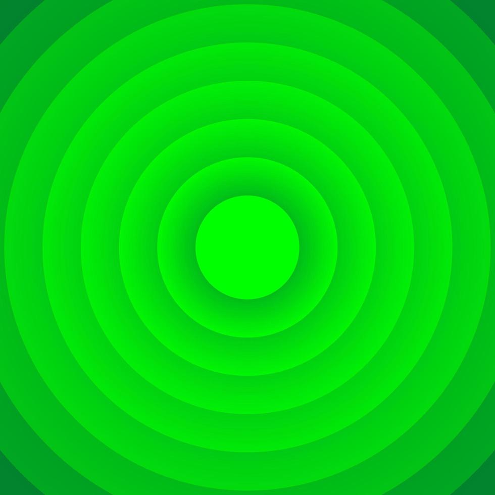 illusion de cercle abstrait vert vecteur