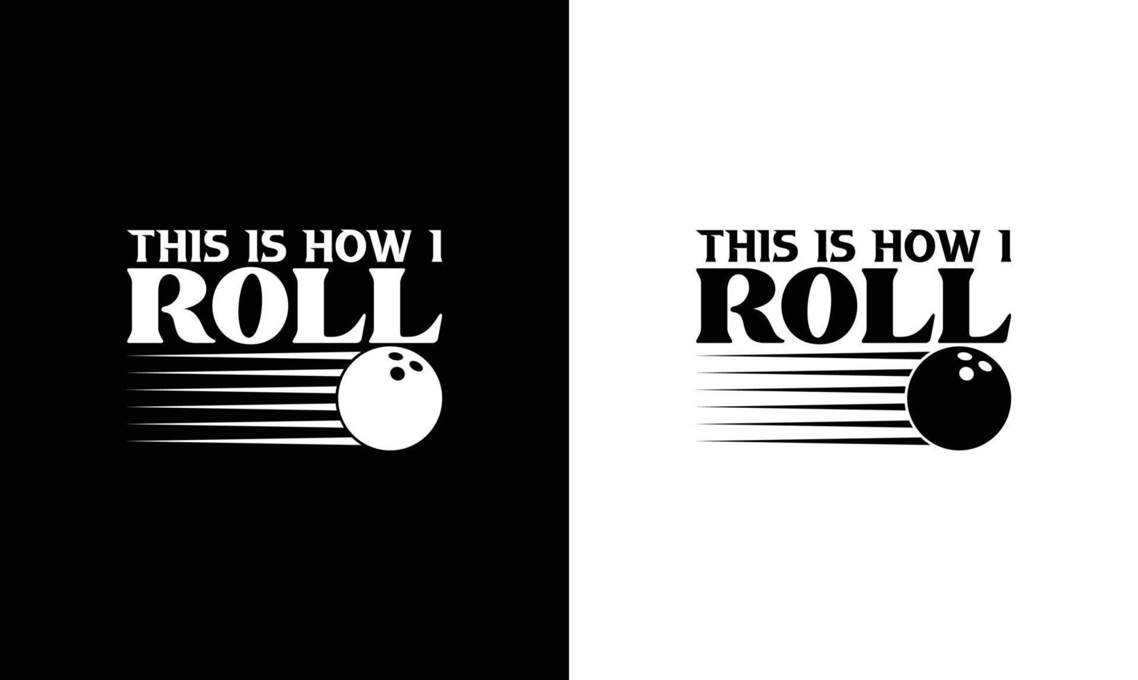 conception de t-shirt de citation de bowling, typographie vecteur