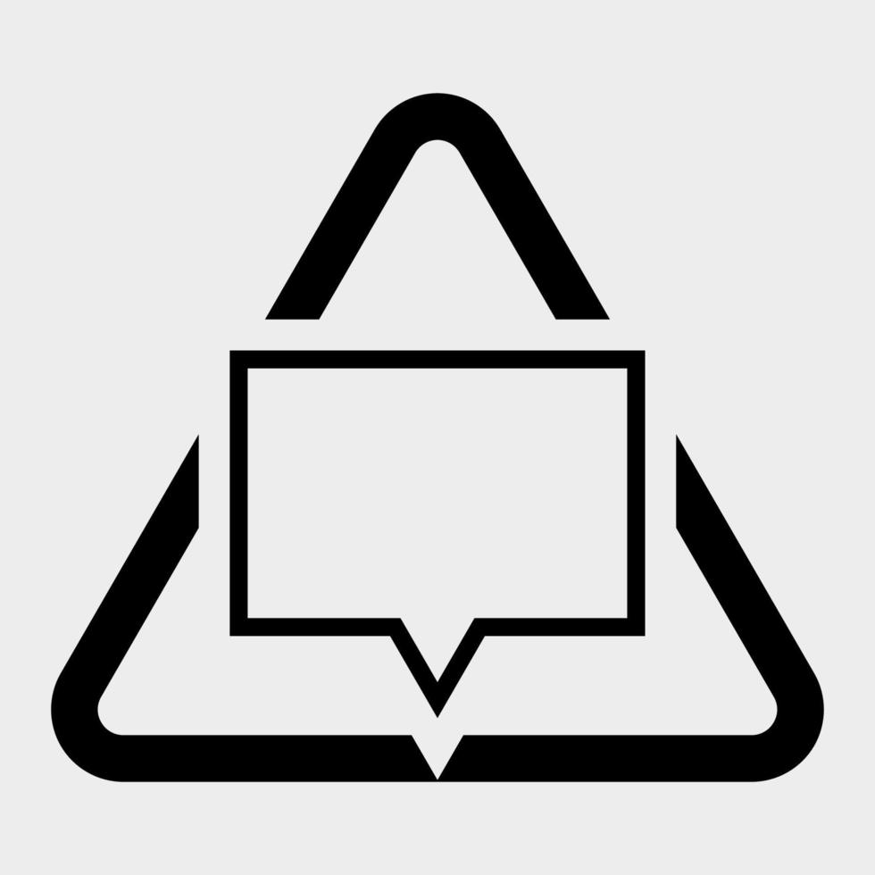 message, signe de symbole icône pensée isoler sur fond blanc, illustration vectorielle vecteur