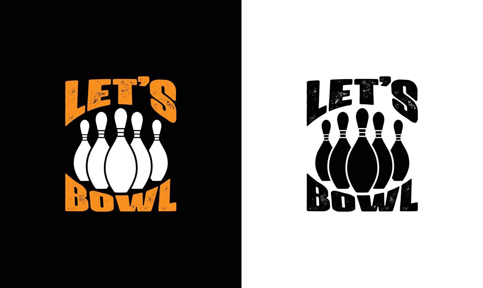 conception de t-shirt de citation de bowling, typographie vecteur