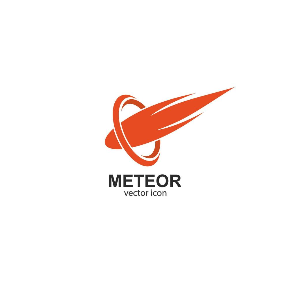 modèle de vecteur de logo météore
