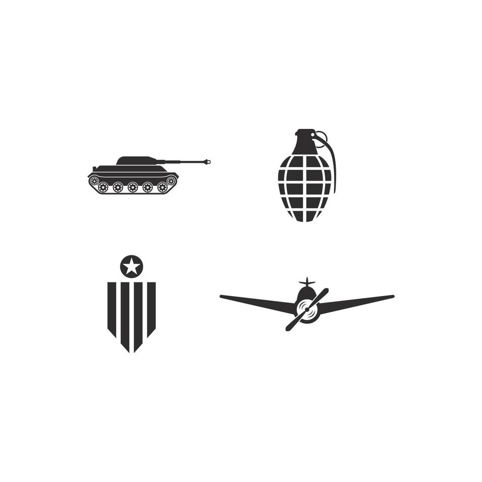 illustration vectorielle de l'icône militaire de l'armée vecteur