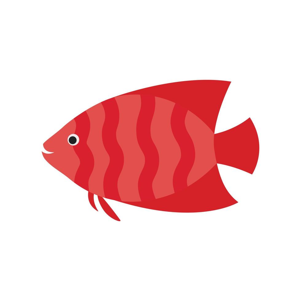 illustration de poisson rose vecteur