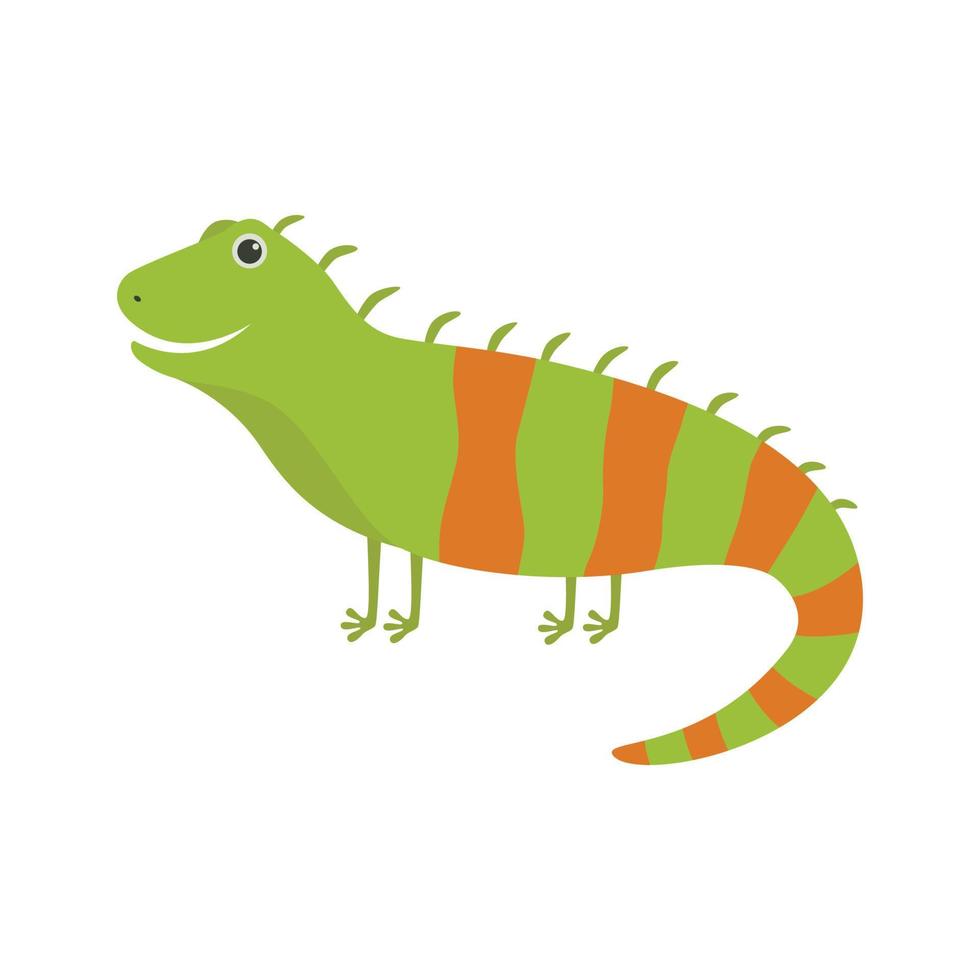 illustration d'iguane mignon vecteur