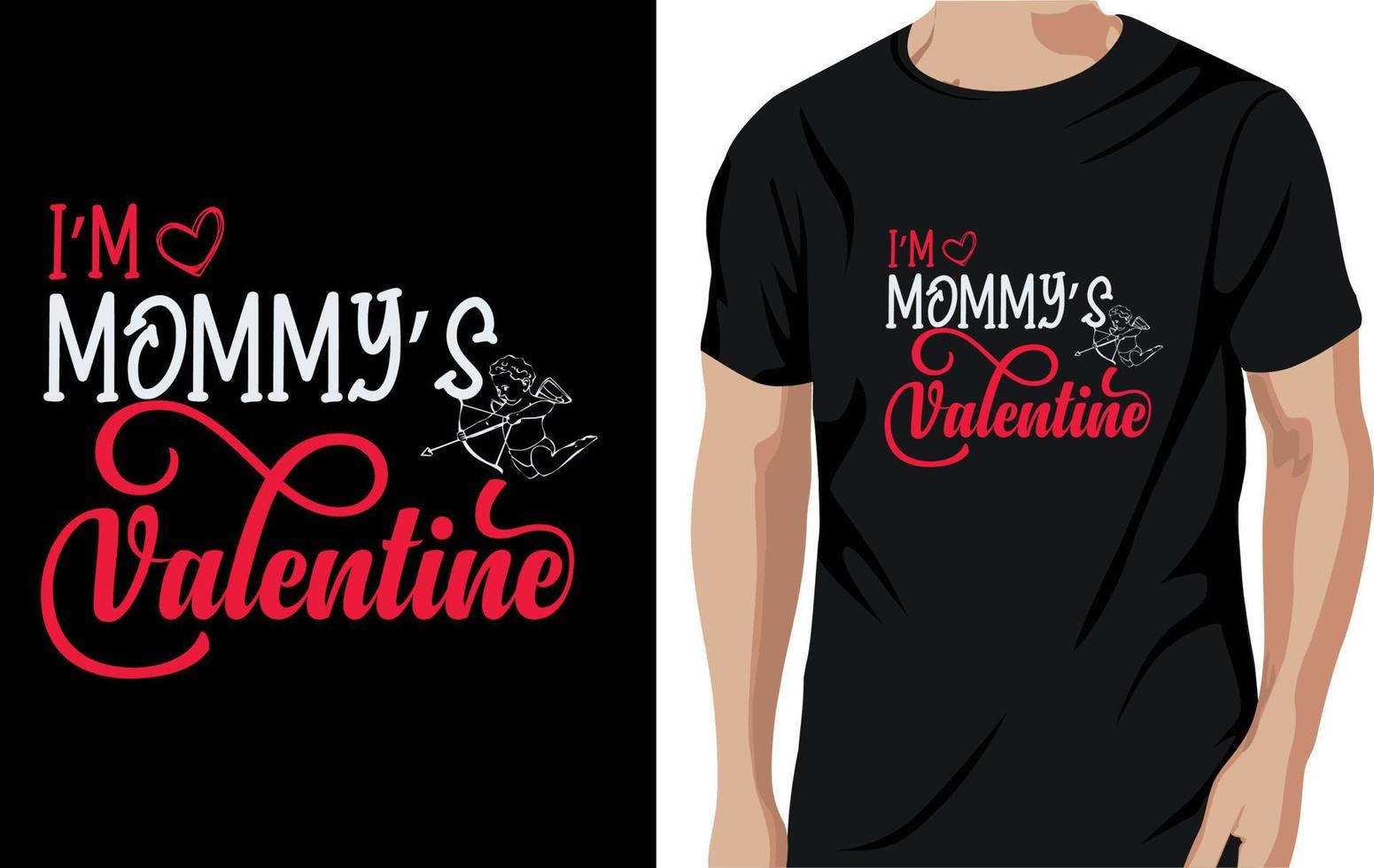 conception de t-shirt saint valentin vecteur