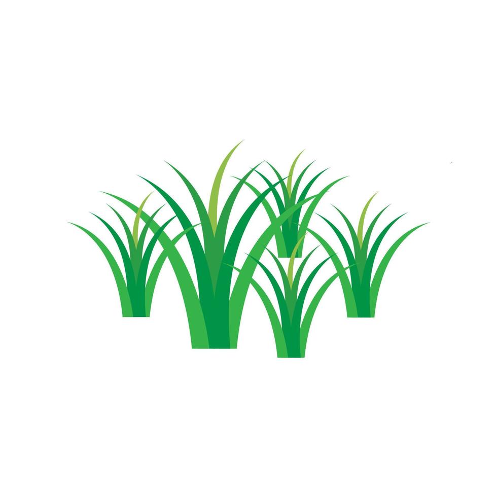 vecteur de logo d'herbe