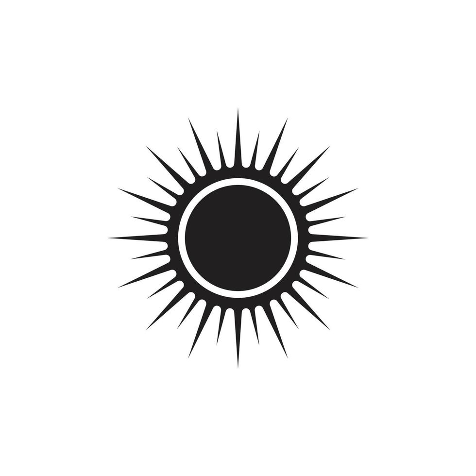 logo illustration soleil vecteur