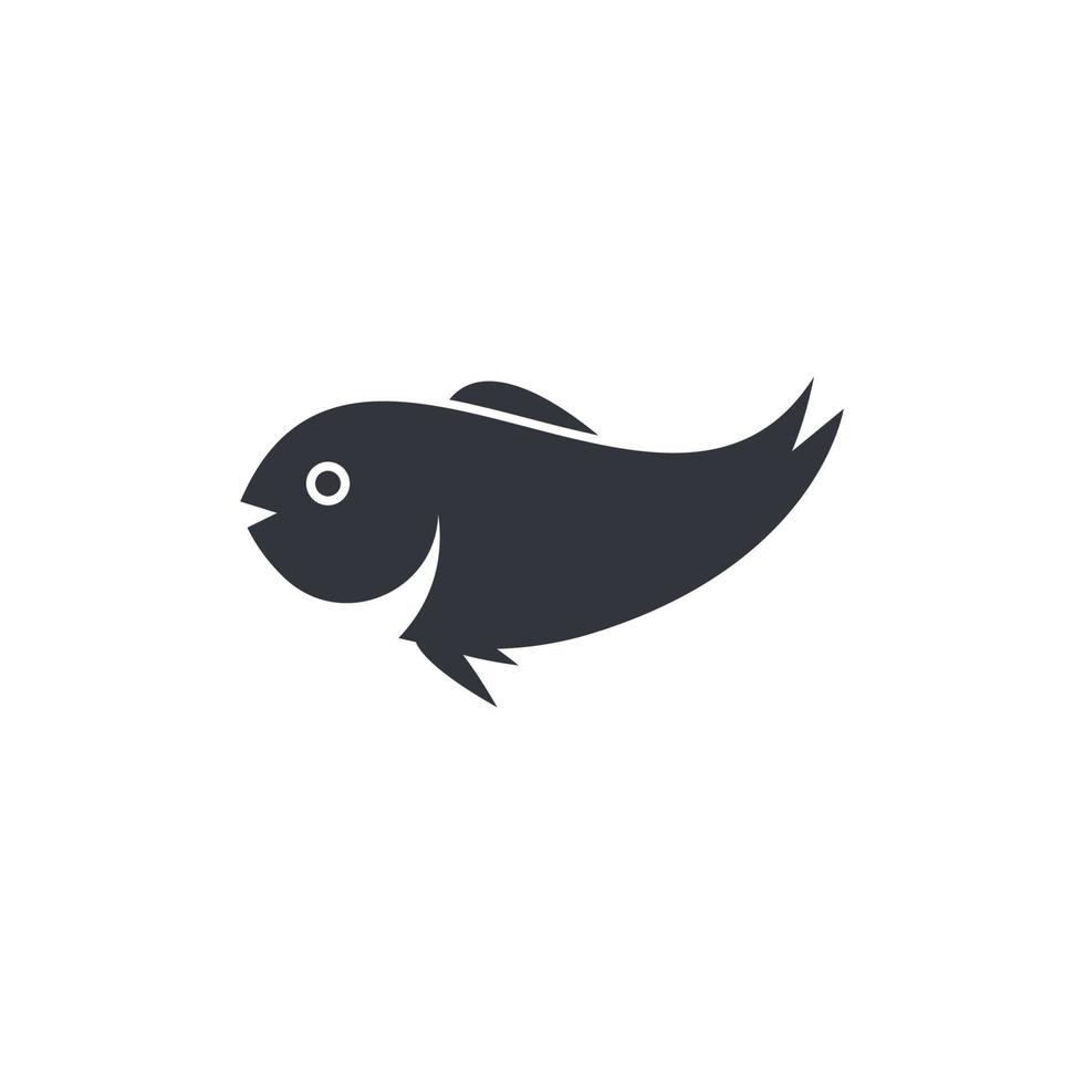 modèle de logo de poisson vecteur