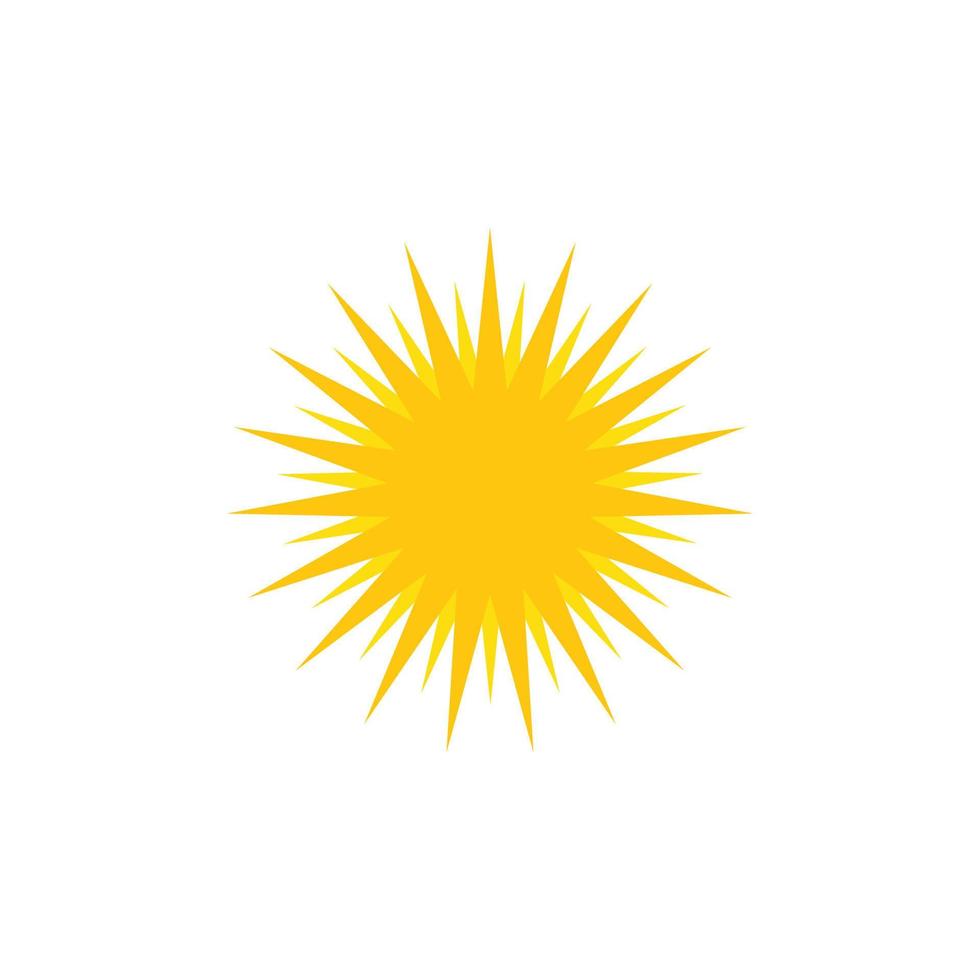 logo illustration soleil vecteur