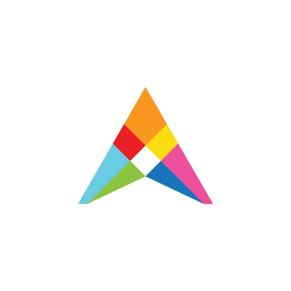 vecteur de logo triangulaire