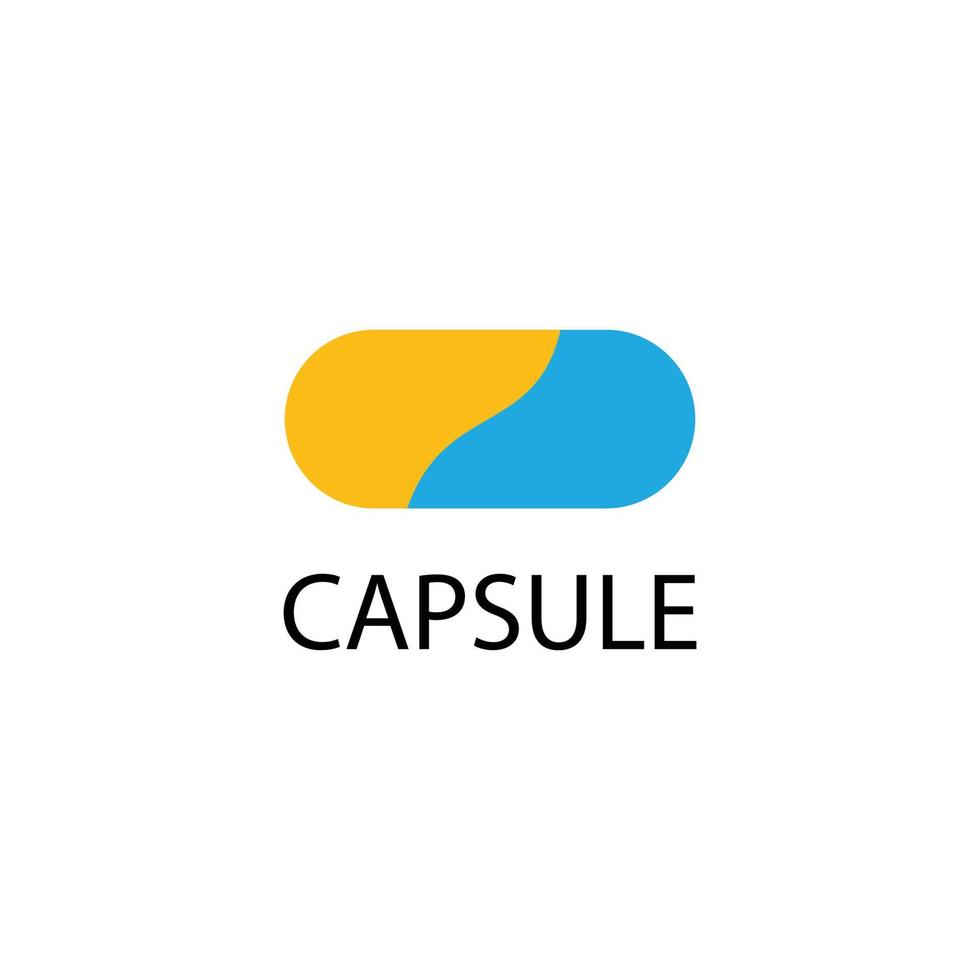 icône du logo de la capsule vecteur