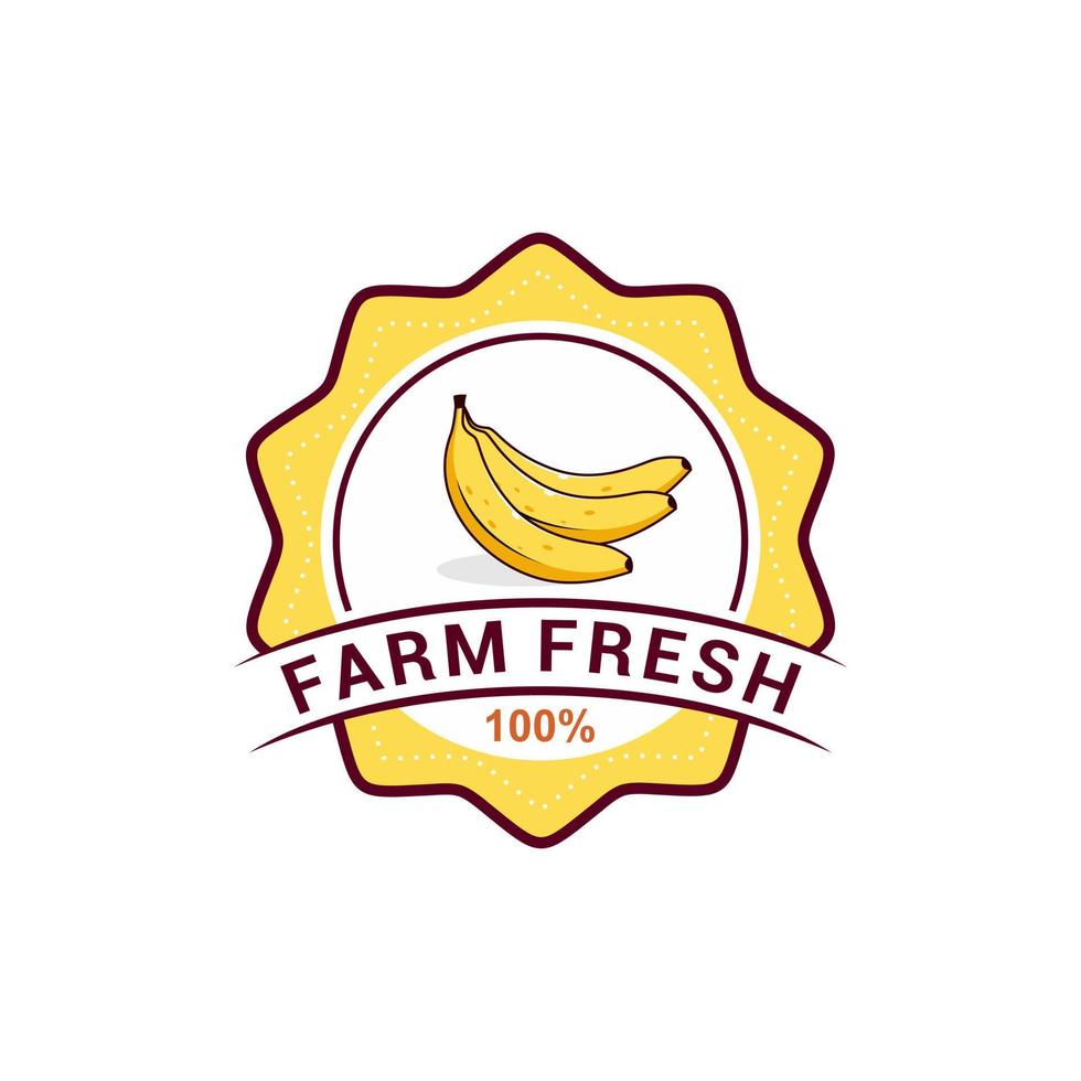 modèle de vecteur de logo de banane fruit
