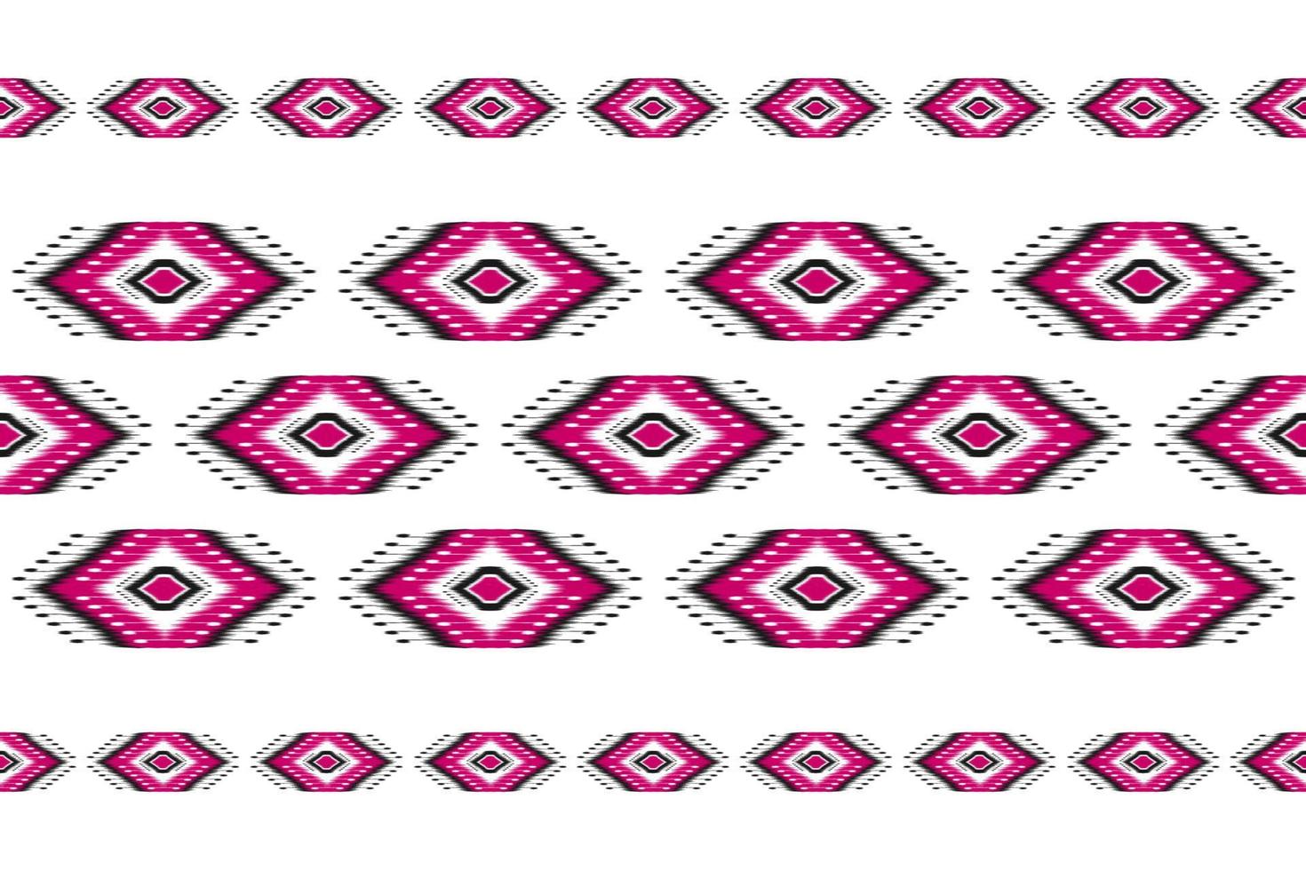 tapis ethnique motif ikat art. motif harmonieux d'ikat ethnique géométrique en tribal. façon mexicaine. vecteur