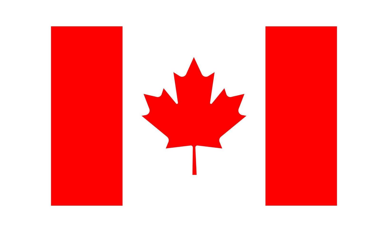 drapeau du canada, couleurs officielles et proportion correctement. drapeau national du canada. illustration vectorielle. eps10. vecteur