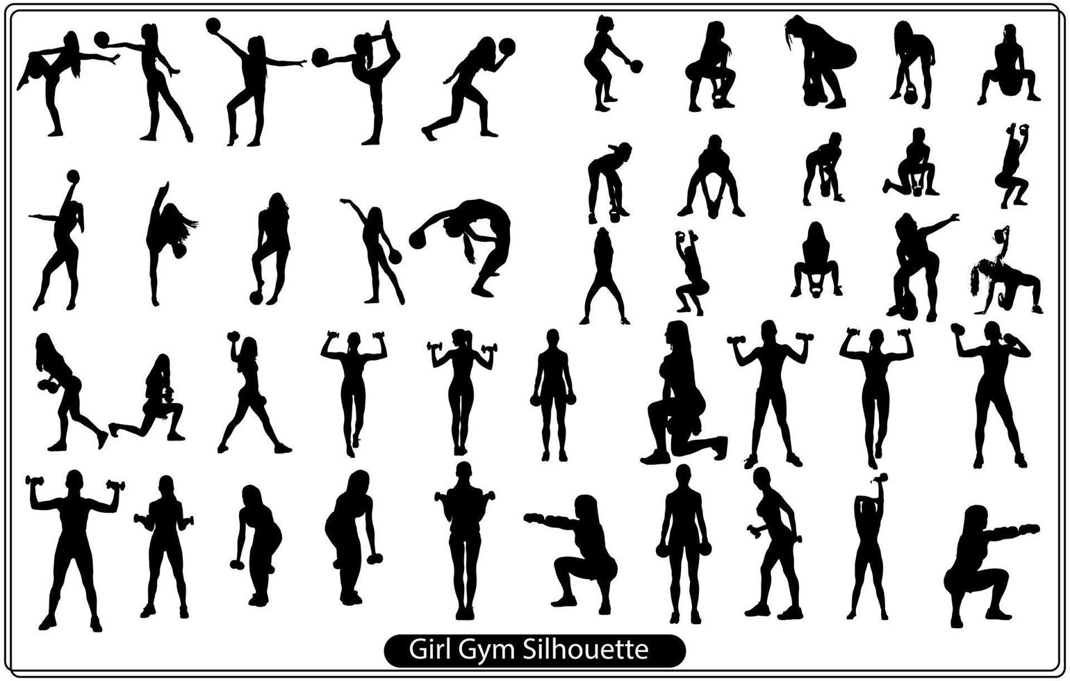 illustration de la silhouette féminine vecteur