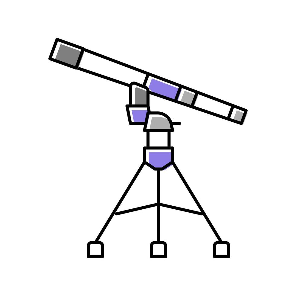 réfracteur planétarium couleur icône illustration vectorielle vecteur