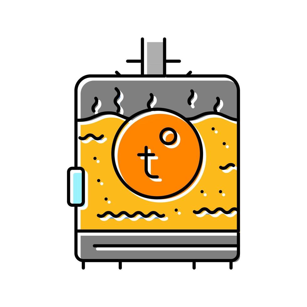 illustration vectorielle d'icône de couleur de production de bière bouillante vecteur