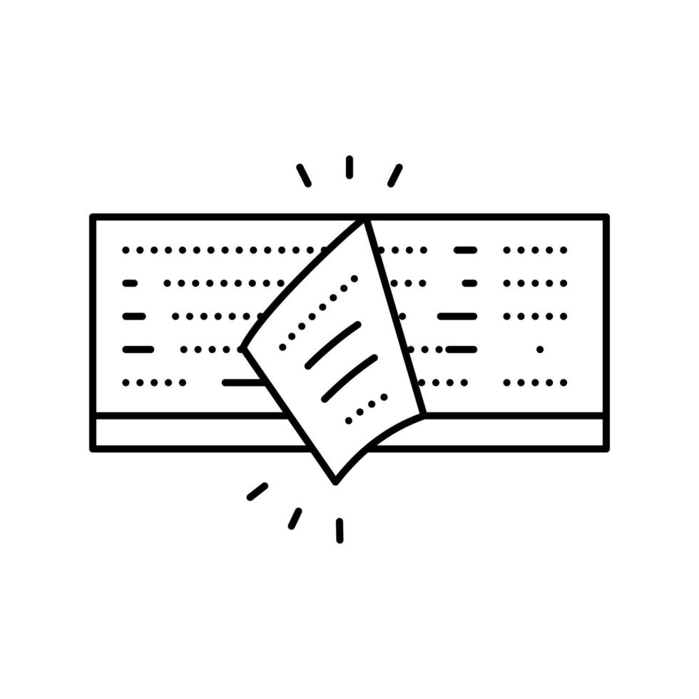 illustration vectorielle de l'icône de la ligne de couverture du clavier vecteur