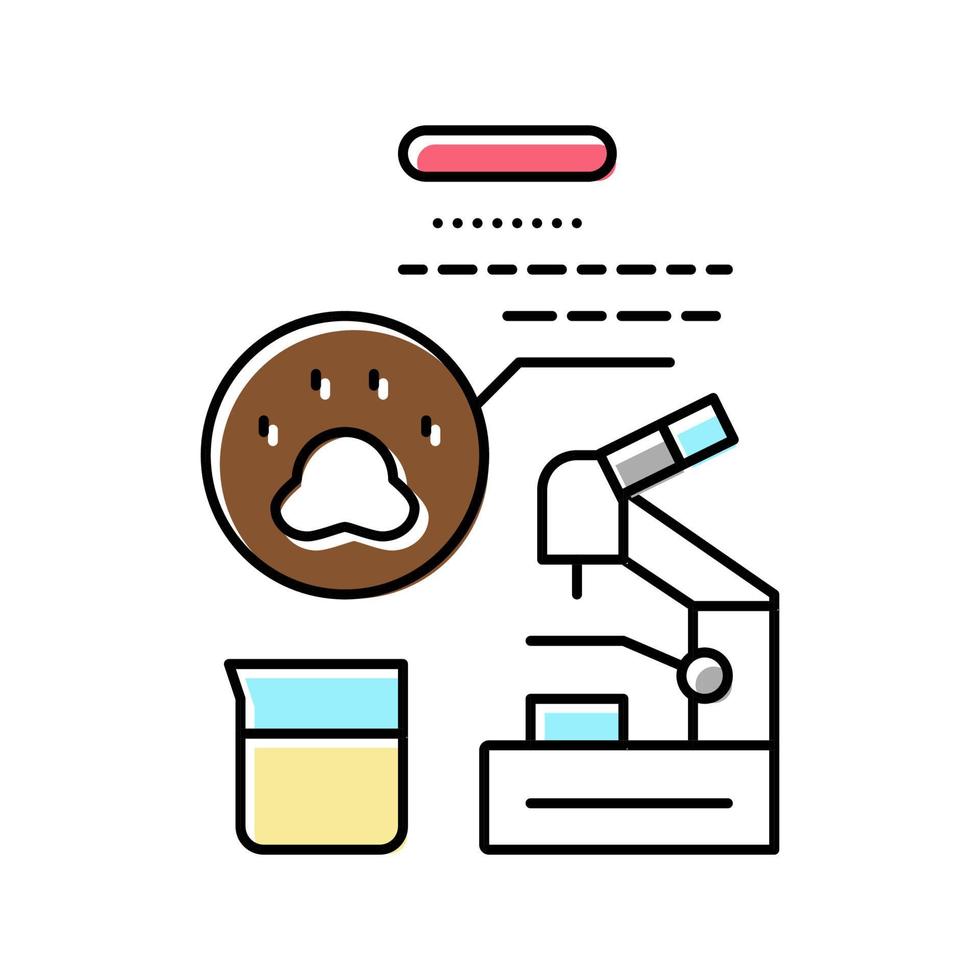 test d'urine animal domestique couleur icône illustration vectorielle vecteur